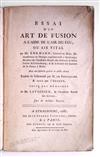 LAVOISIER, ANTOINE-LAURENT.  Ehrmann, Friedrich Ludwig. Essai dun Art de Fusion à lAide de lAir du Feu, ou Air Vital.  1787